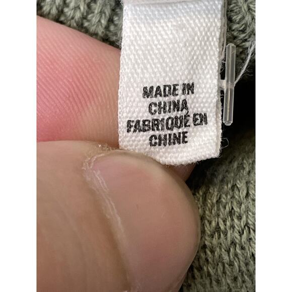 Aerie Sweater Womens Small Green Cropped Crewneck Long Sleeve Pullover Knit - Picture 8 of 12